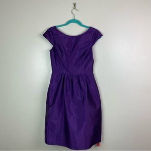 NWT Alfred Sung | Majestic Purple Cocktail Cap Sleeve Dress 6